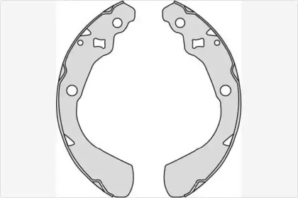 Комлект тормозных накладок (MGA: M793)