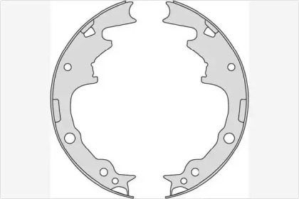 Комлект тормозных накладок (MGA: M798)