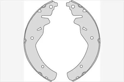 Комлект тормозных накладок (MGA: M801)