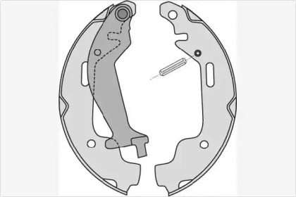 Комлект тормозных накладок (MGA: M810)