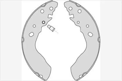 Комлект тормозных накладок (MGA: M814)