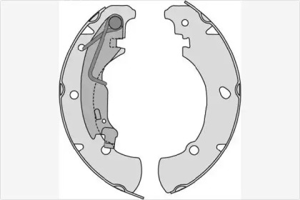 Комлект тормозных накладок (MGA: M822)