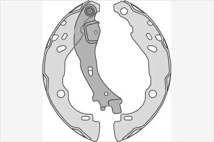 Комлект тормозных накладок (MGA: M834)