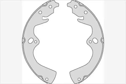 Комлект тормозных накладок (MGA: M837)