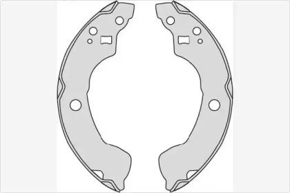 Комлект тормозных накладок (MGA: M841)