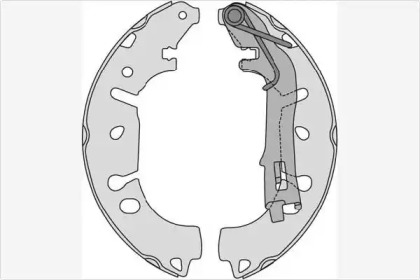 Комлект тормозных накладок (MGA: M842)