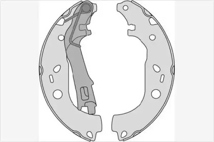 Комлект тормозных накладок (MGA: M843)