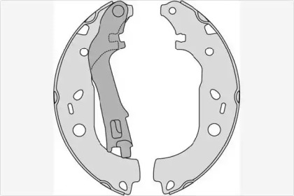 Комлект тормозных накладок (MGA: M844)