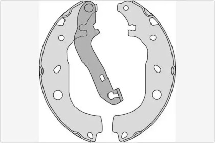 Комлект тормозных накладок (MGA: M846)