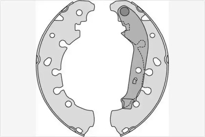 Комлект тормозных накладок (MGA: M847)