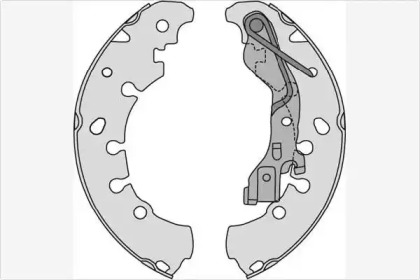 Комлект тормозных накладок (MGA: M853)