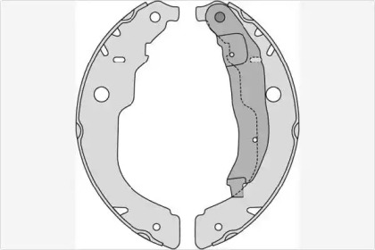 Комлект тормозных накладок (MGA: M866)