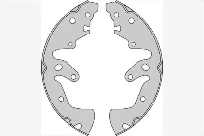 Комлект тормозных накладок (MGA: M879)