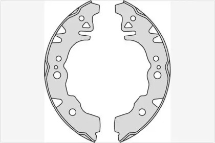 Комлект тормозных накладок (MGA: M882)