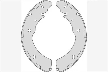 Комлект тормозных накладок (MGA: M905)