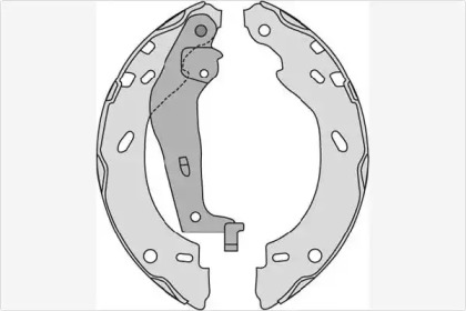 Комлект тормозных накладок (MGA: M906)