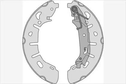 Комлект тормозных накладок (MGA: M910)