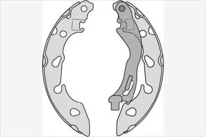 Комлект тормозных накладок (MGA: M911)