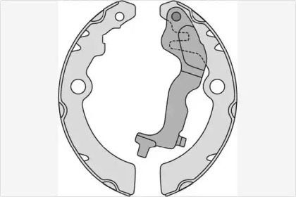 Комлект тормозных накладок (MGA: M918)