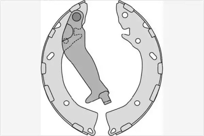 Комлект тормозных накладок (MGA: M919)