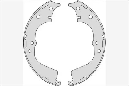 Комлект тормозных накладок (MGA: M928)