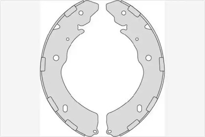 Комлект тормозных накладок (MGA: M930)