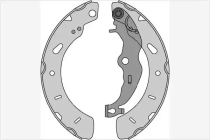 Комлект тормозных накладок (MGA: M937)