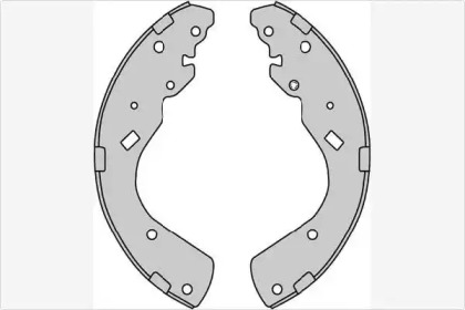 Комлект тормозных накладок (MGA: M944)