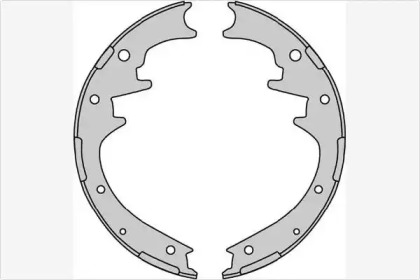 Комлект тормозных накладок (MGA: M945)