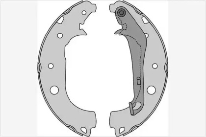 Комлект тормозных накладок (MGA: M947)