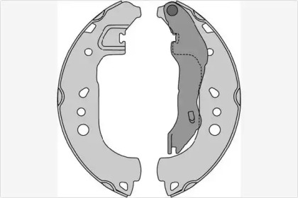 Комлект тормозных накладок (MGA: M950)