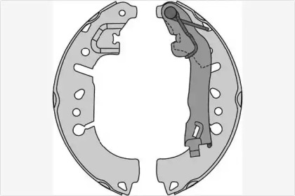 Комлект тормозных накладок (MGA: M956)