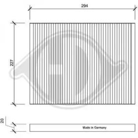 Фильтр (DIEDERICHS: DCI0014)