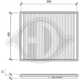 Фильтр (DIEDERICHS: DCI0061)