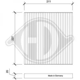 Фильтр (DIEDERICHS: DCI0229)