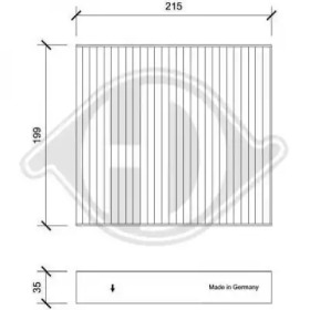 Фильтр (DIEDERICHS: DCI0243)
