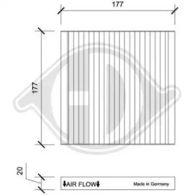 Фильтр (DIEDERICHS: DCI0256)