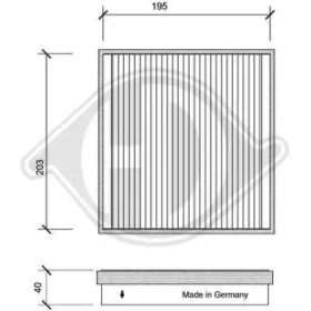 Фильтр (DIEDERICHS: DCI1067)