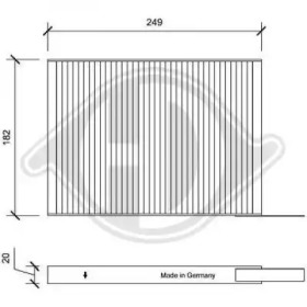 Фильтр (DIEDERICHS: DCI1182)