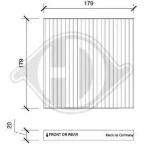 Фильтр (DIEDERICHS: DCI1224)