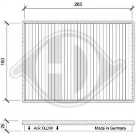 Фильтр (DIEDERICHS: DCI1250)