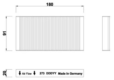 Фильтр (DIEDERICHS: DCI0273S)