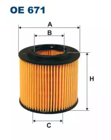 Фильтр (FILTRON: OE671)