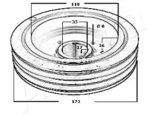 Ременный шкив (ASHIKA: 122-05-500)