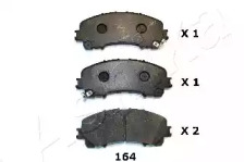 Комплект тормозных колодок (ASHIKA: 50-01-164)