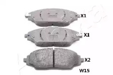 Комплект тормозных колодок (ASHIKA: 50-0W-W15)