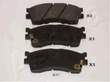 Комплект тормозных колодок (ASHIKA: 50-K0-017)