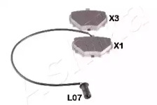 Комплект тормозных колодок (ASHIKA: 51-0L-L07)