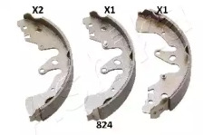 Комлект тормозных накладок (ASHIKA: 55-08-824)