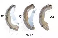 Комлект тормозных накладок (ASHIKA: 55-0W-W07)